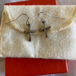 James Avery retired cross earrings